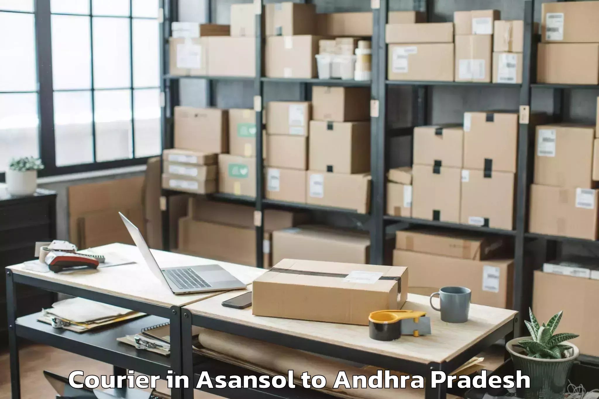 Easy Asansol to Peddapappuru Courier Booking